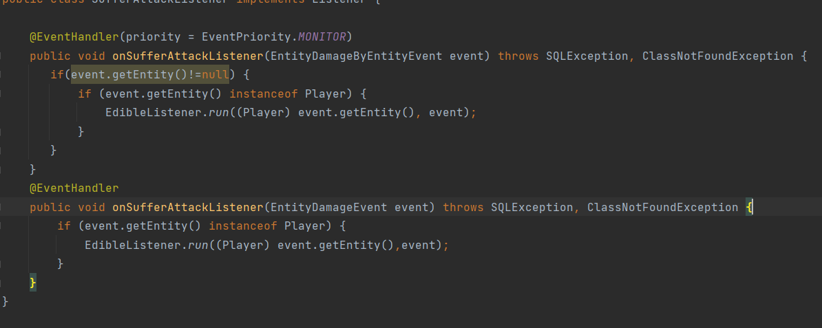 [1.16.5] EntityDamageByEntityEvent 玩家受到伤害不会触发 · Issue #761 · Luohuayu ...
