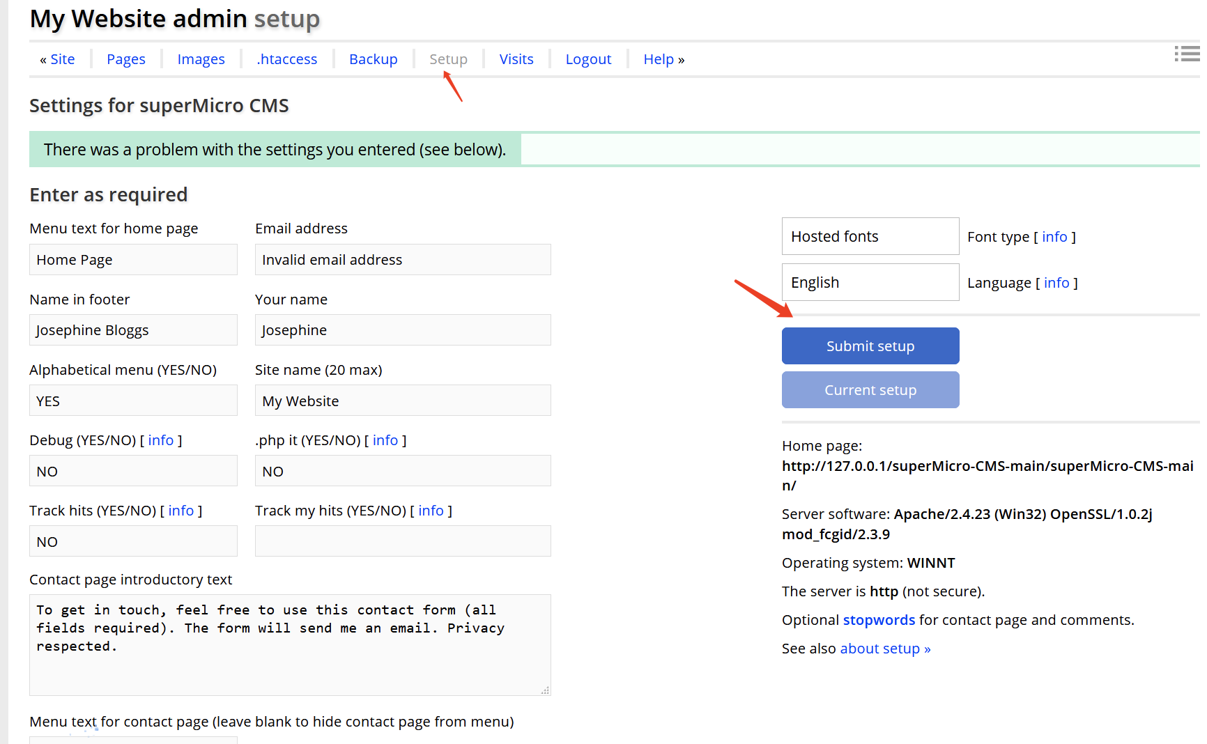 Admin setup option getshell · Issue #2 · pcmt/superMicro-CMS · GitHub