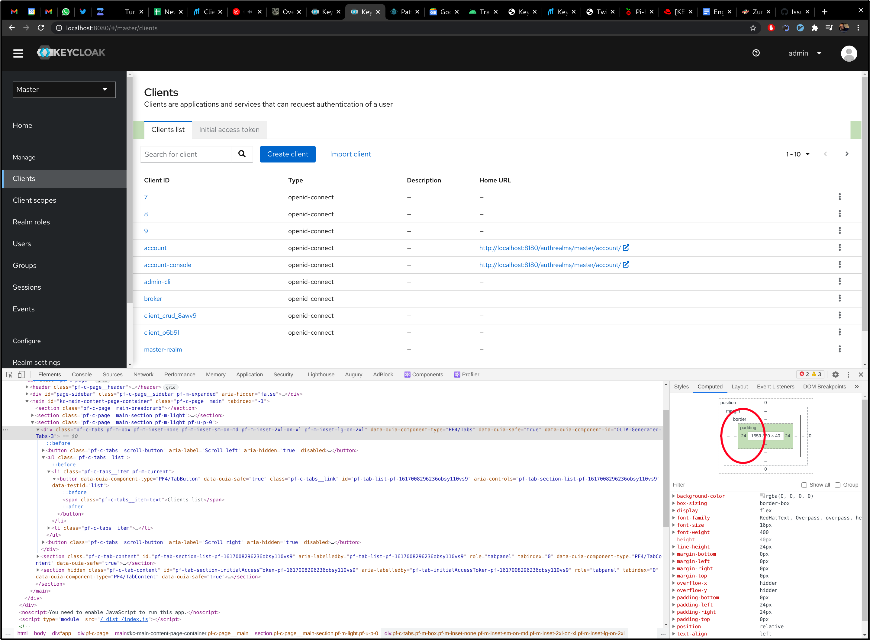 [UX review] Client list screens · Issue #19015 · keycloak/keycloak · GitHub