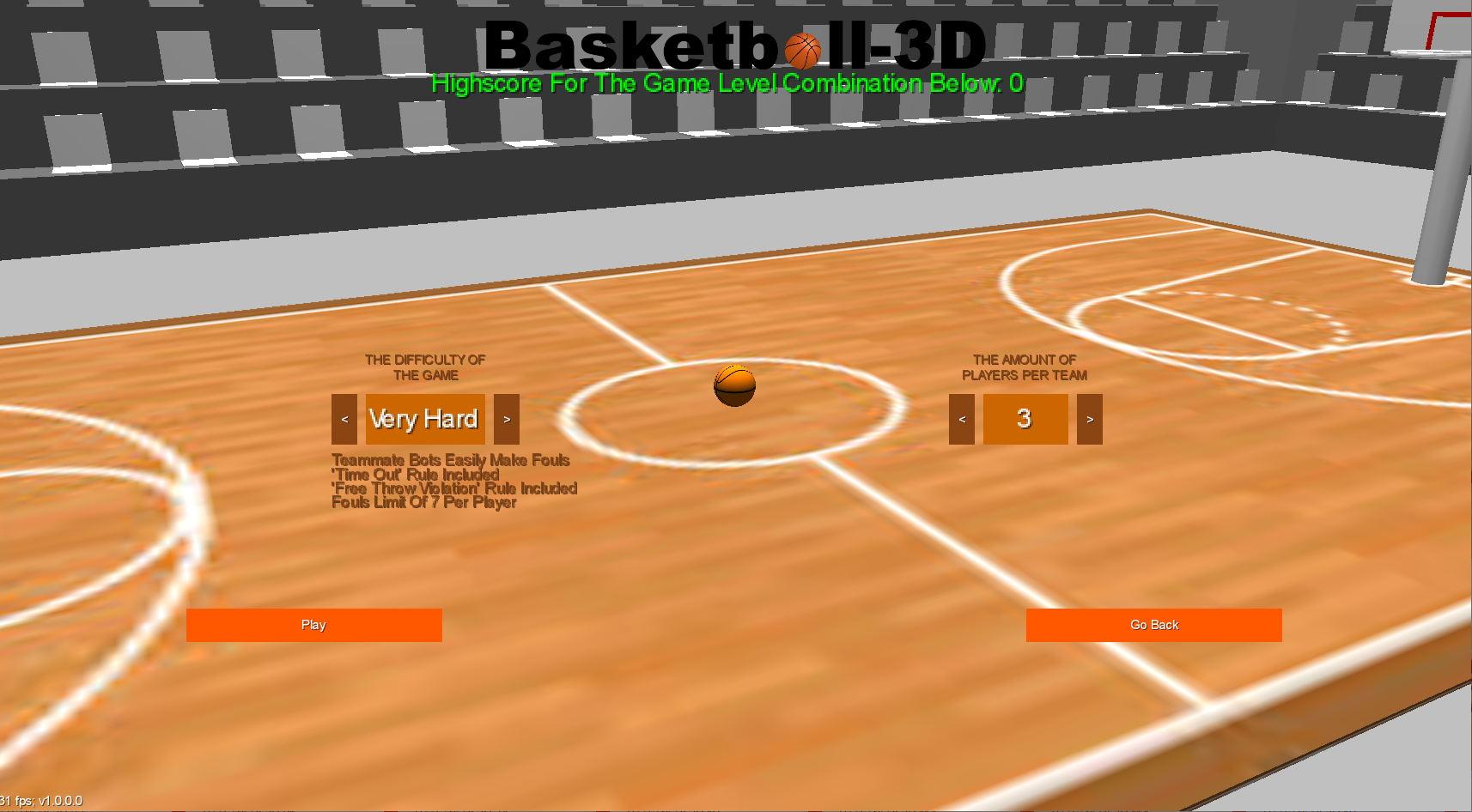 GitHub - vsl700/Basketball-3D: A 3D basketball simulator, where the ...