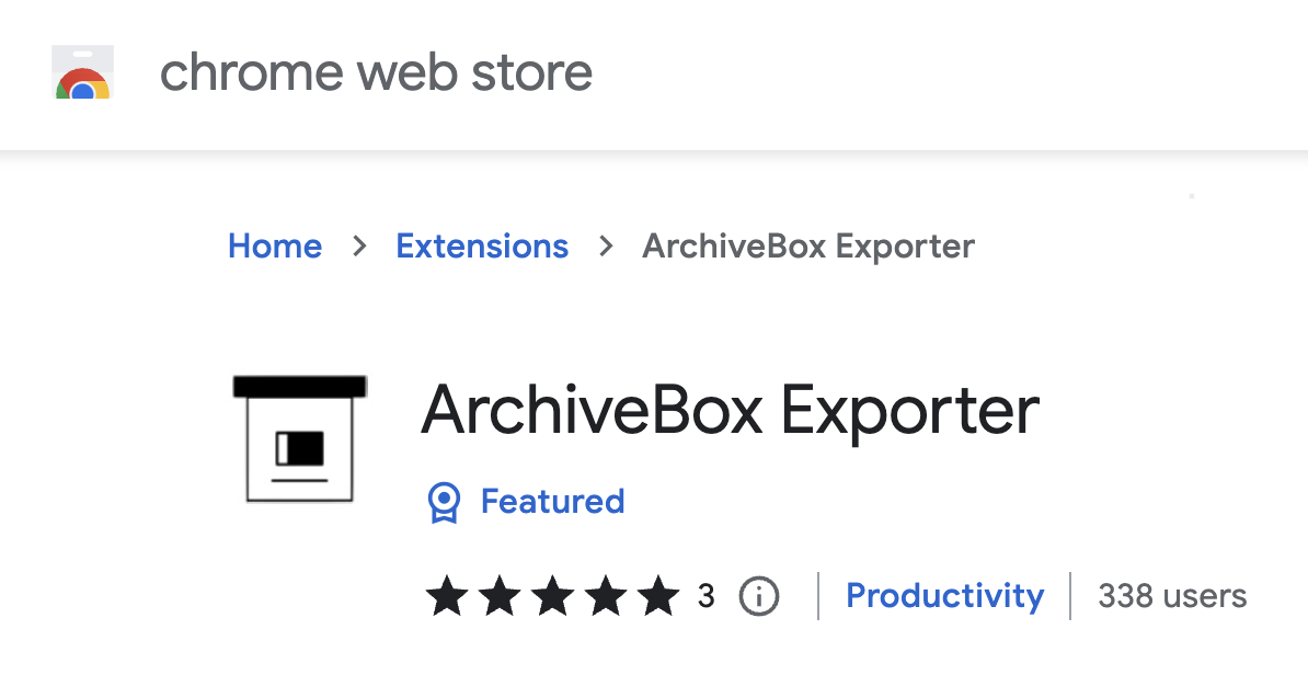 chrome web store screenshot