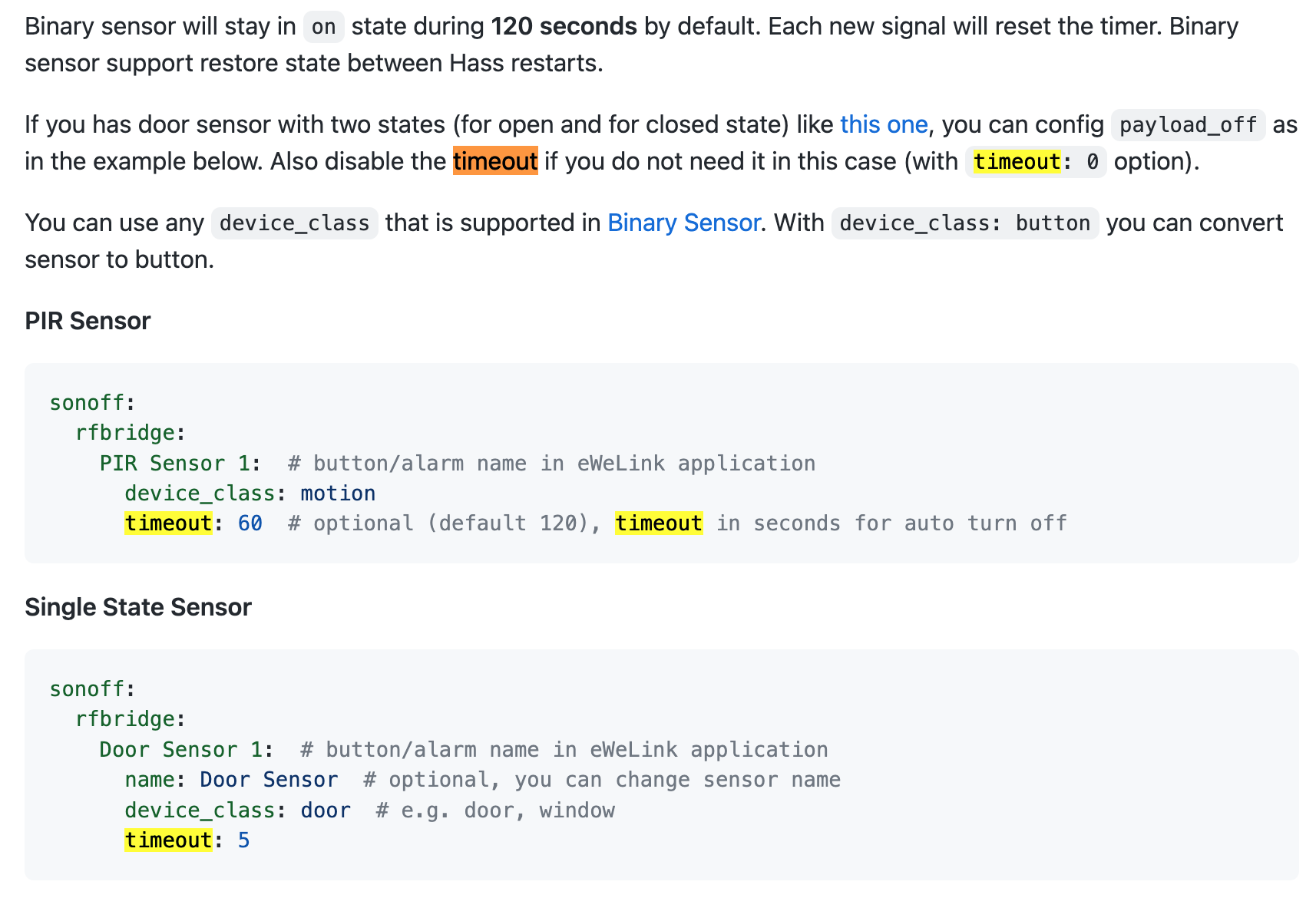 RF Motion Sensor timeout · Issue #940 · AlexxIT/SonoffLAN · GitHub