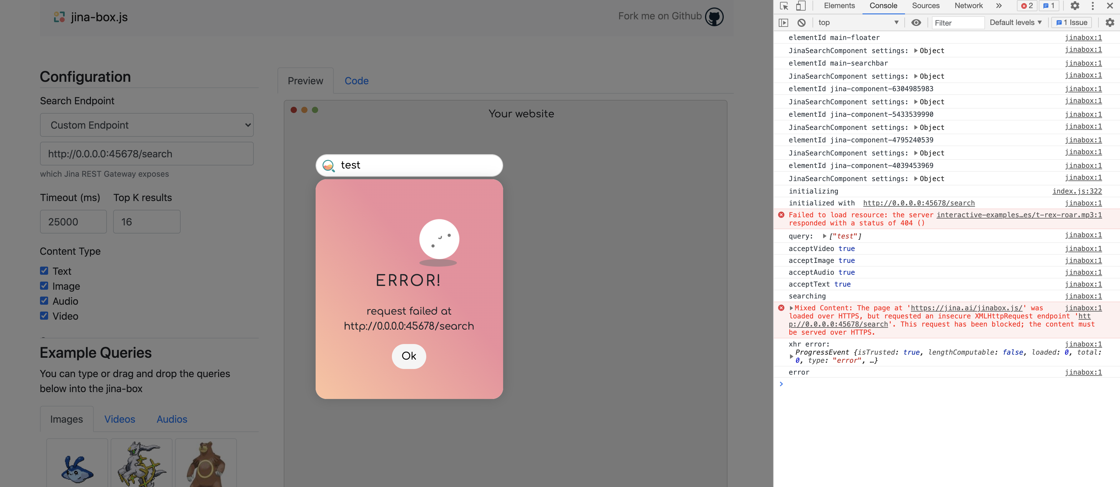 fix: jinabox https error · Issue #628 · jina-ai/examples · GitHub
