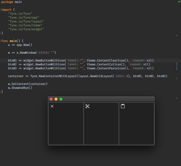 Button icons do not center align if button label is empty string ...