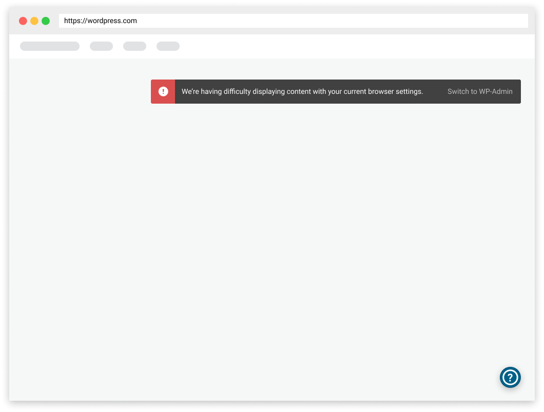 Error Notice