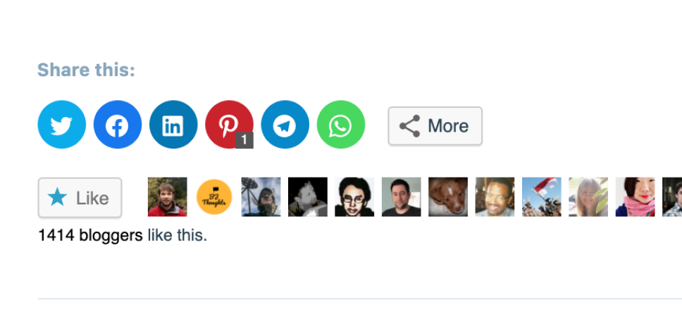 Sharing buttons