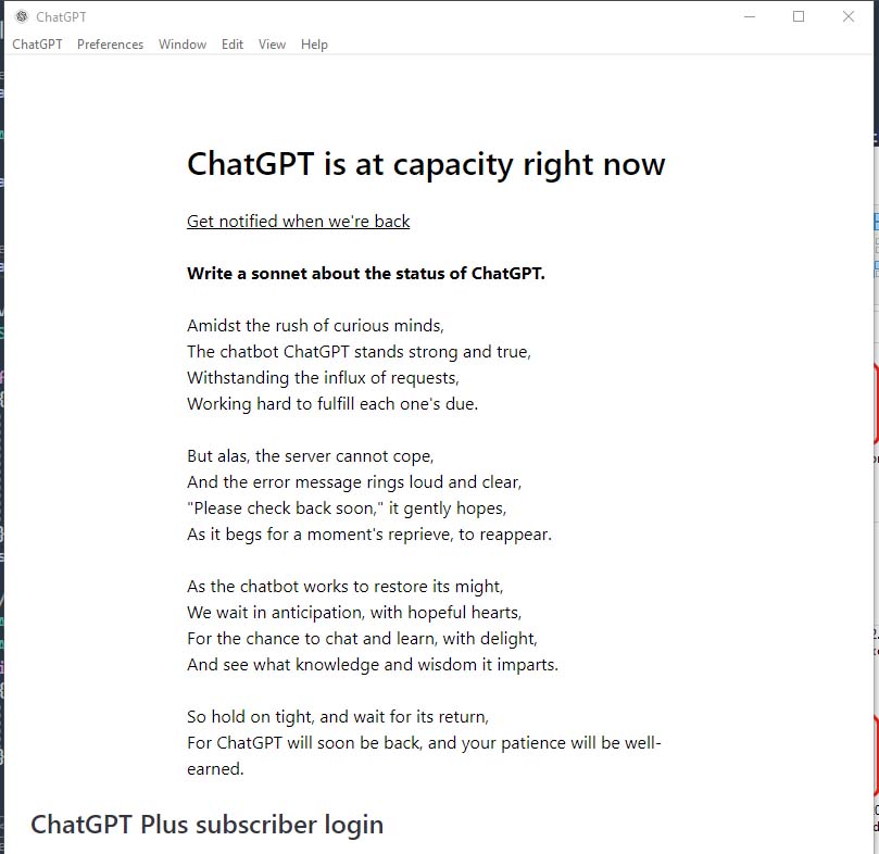 Bug ChatGPT Plus Subscriber Login Issue 470 Lencx Bug ChatGPT Plus Subscriber Login Issue 470 Lencx