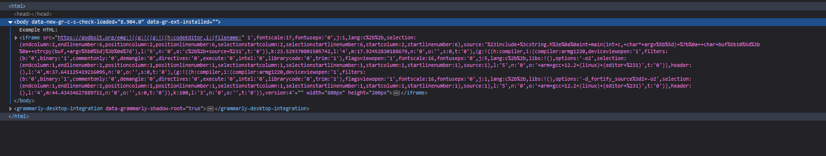 [BUG]: Embedded mode is broken · Issue #4541 · compiler-explorer ...