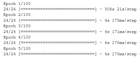 Why there is longer time to execute initial epoch while very less and ...