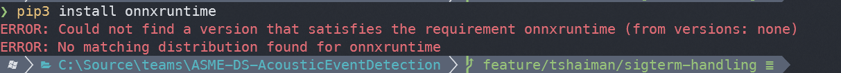 Could not install Onnxruntime using pip install on windows 10 · Issue ...