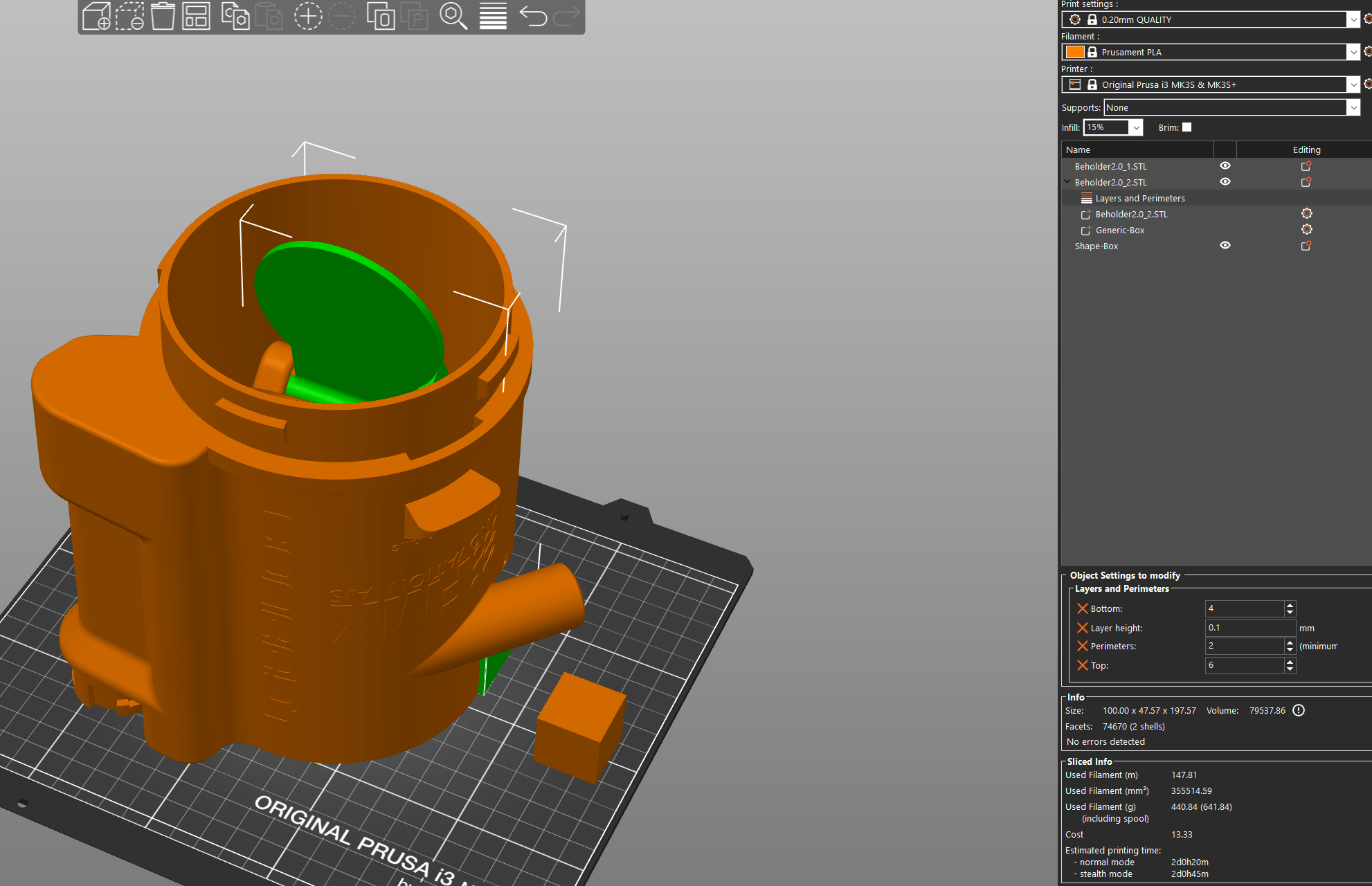 ability to add layer height to an added part in the slicer · Issue ...