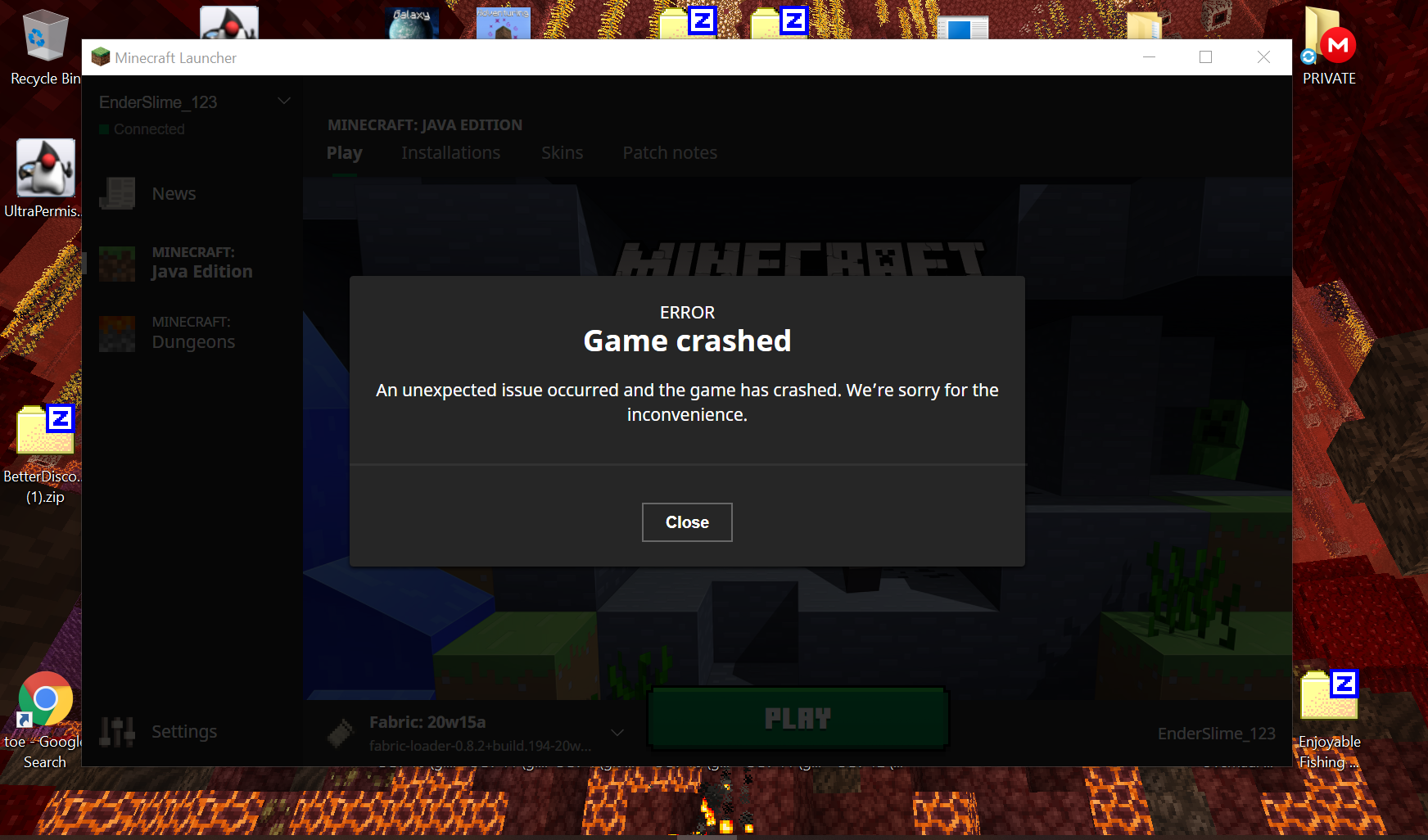 Mod Crashes With No Report Being Created Issue 106 Terraformersmc Modmenu Github