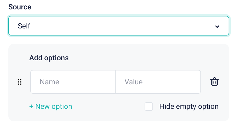 Add dimension & options field on `Edit field` UI when source=datasource ...