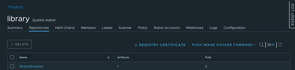 Vertical Separator Ui Issue Issue 12146 Goharbor Harbor Github