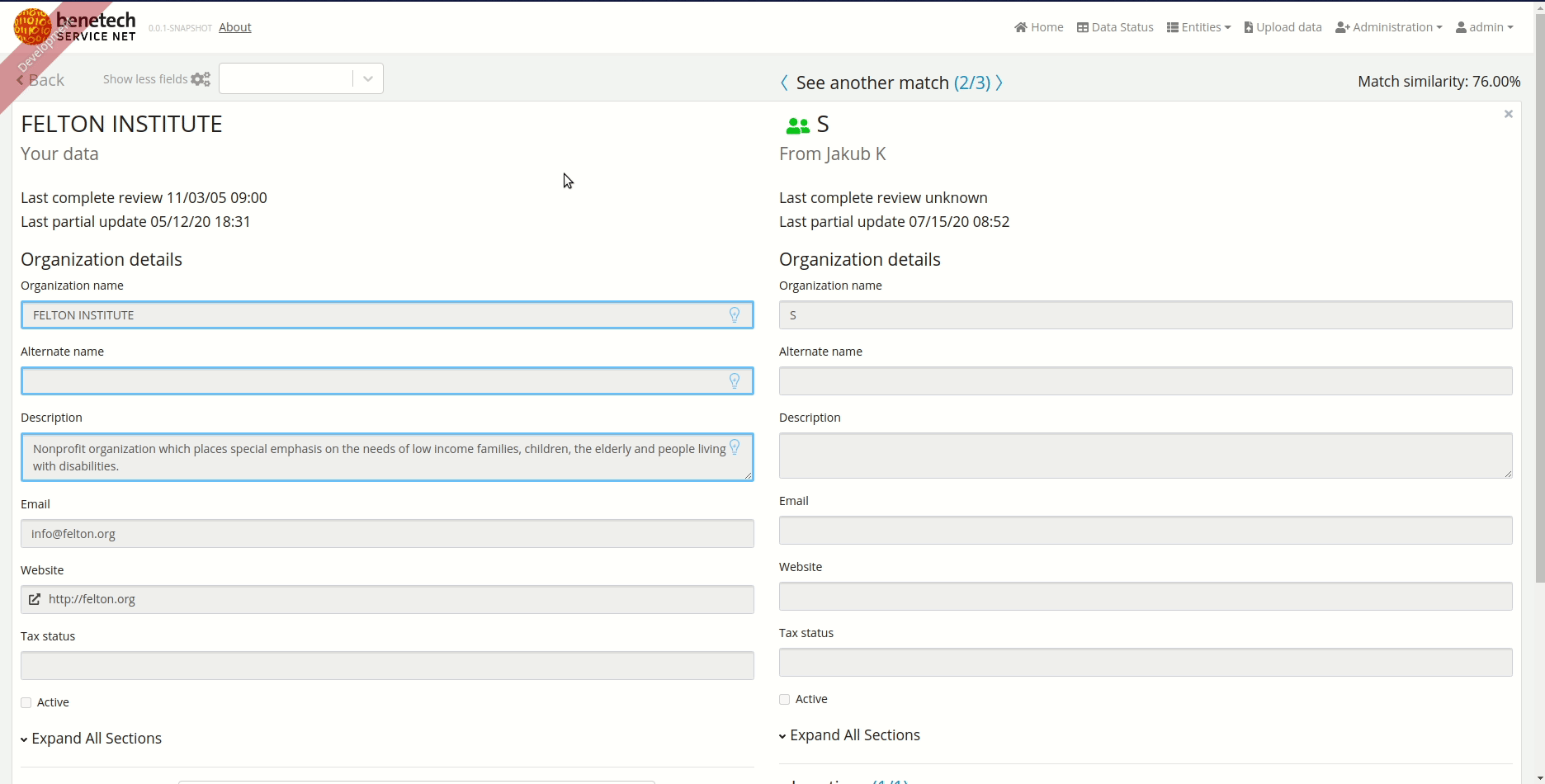 Unknown Error on ServiceProvider record creation · Issue 1102