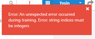 Cannot train model: string indices must be integers · Issue #986 ...