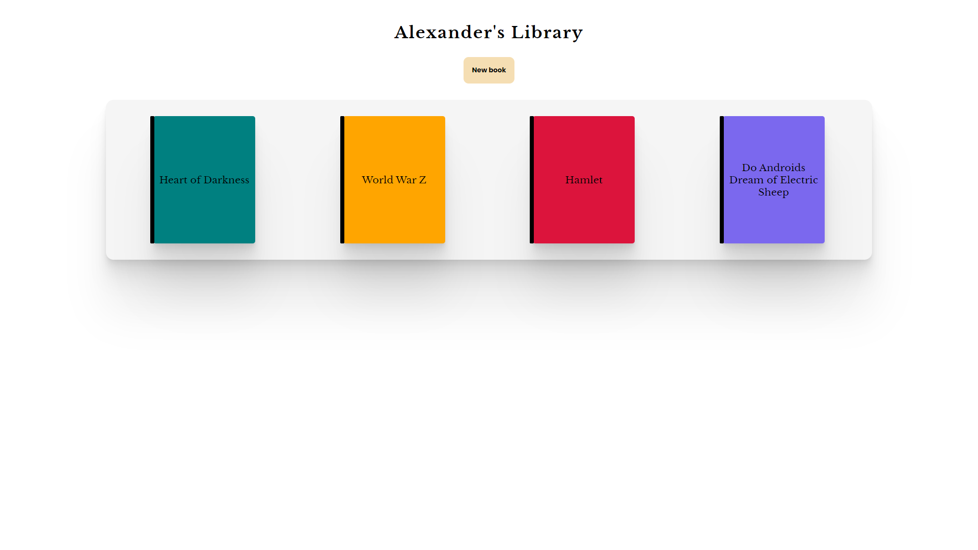 GitHub - agrattan0820/My-Library-of-Books: Testing my JavaScript skills ...