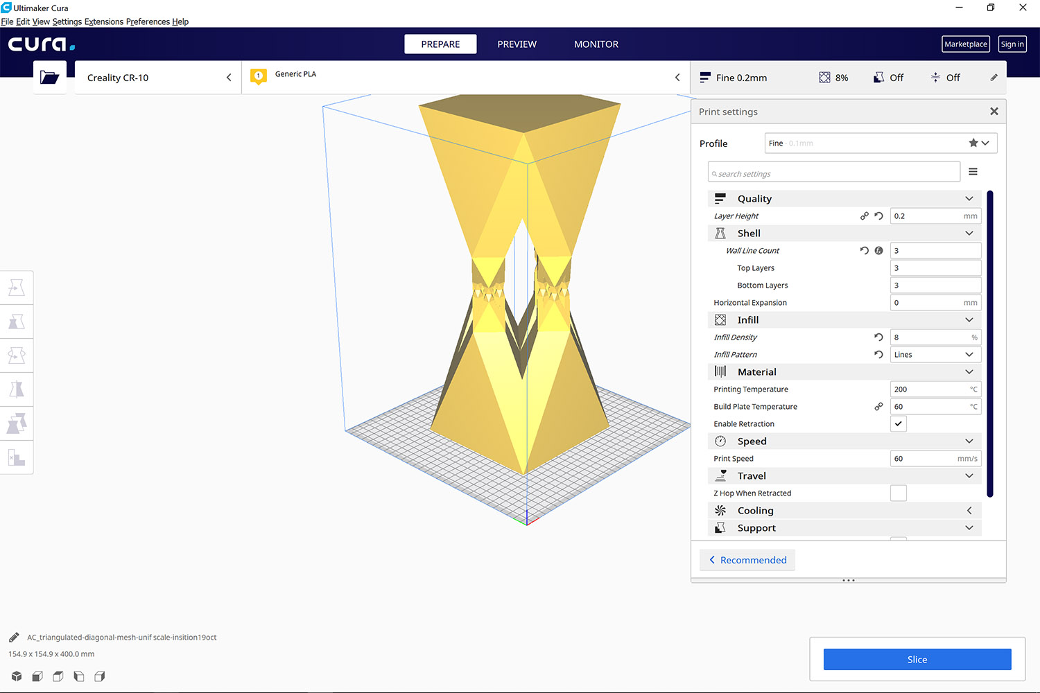 Upgraded to Cura 4.1. Can see my models normally as before but after