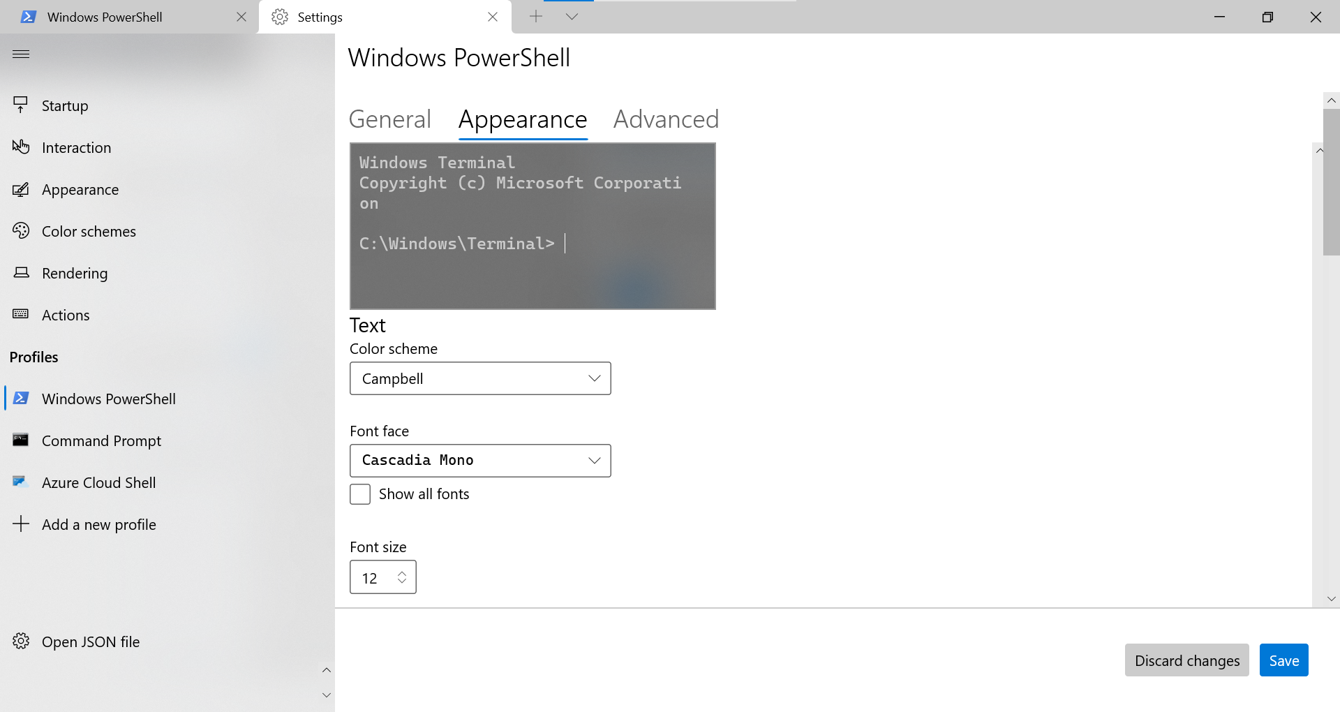 in the profile pages of the settings there are scrollbars that don't ...