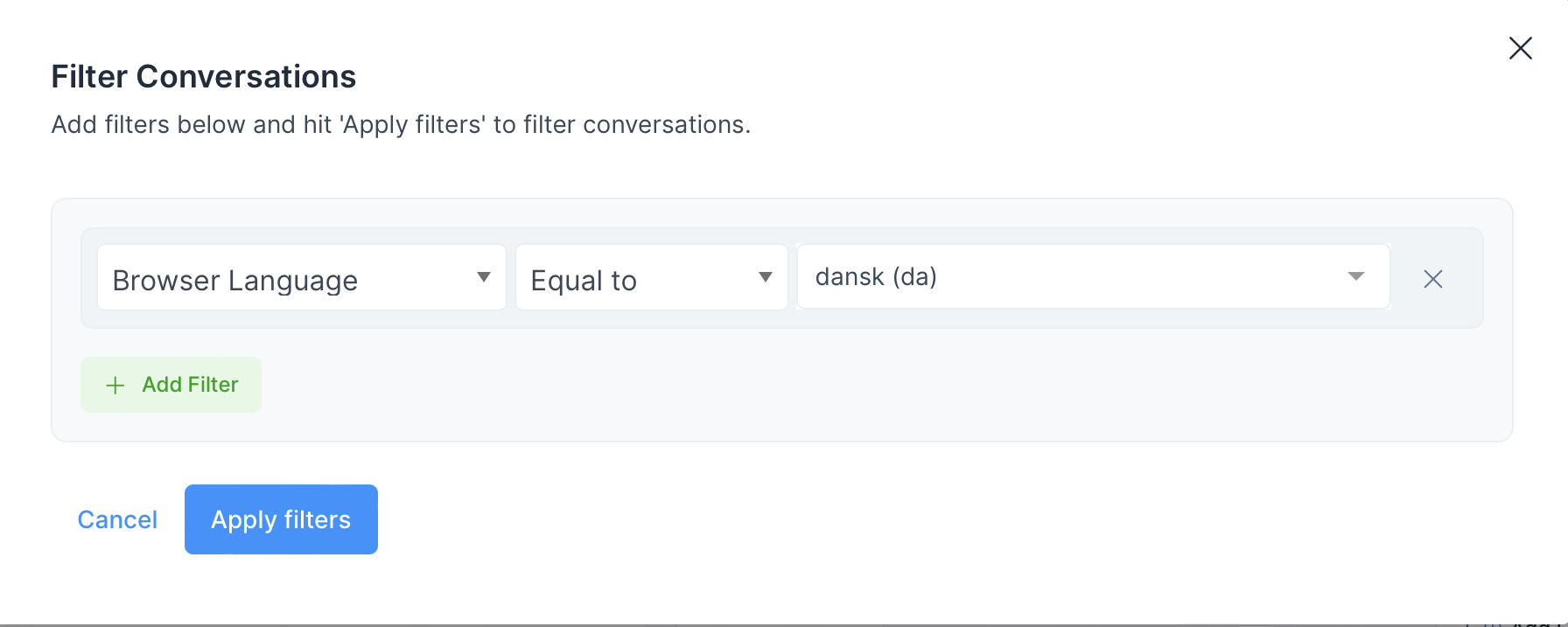Language Filter Browser Language filter does not work · Issue #4111 · chatwoot/chatwoot ...