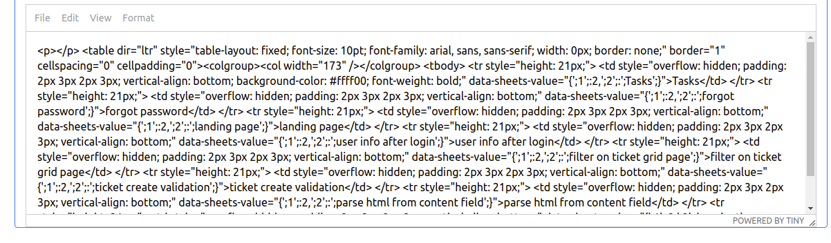 Output of the Rich Text Editor does not match with the input. · Issue ...