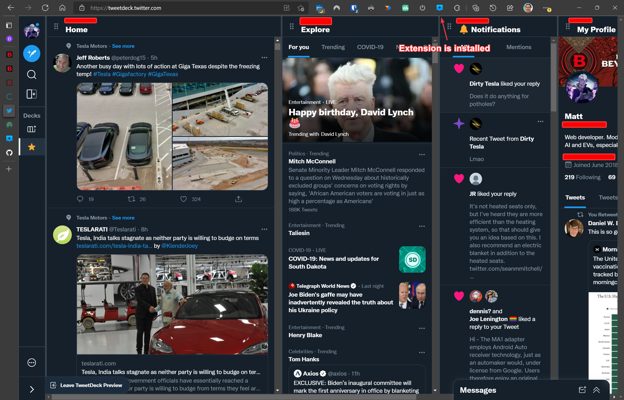 Doesn't work at all in MS Edge · Issue #759 · eramdam/BetterTweetDeck ...
