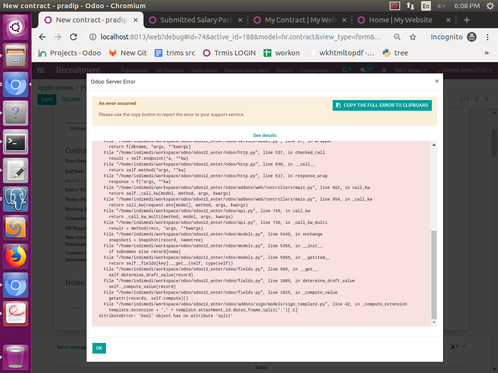 Create Contract Update Document Template · Issue 38880 · odoo/odoo