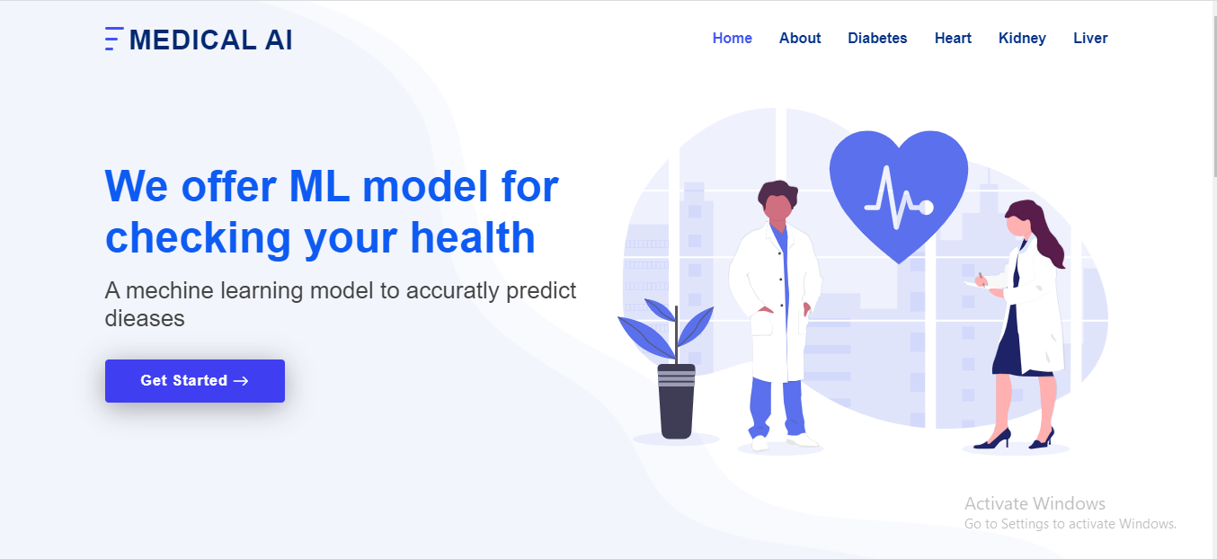 GitHub - Kaviththa/health_AI_web_app: machine learning classification ...