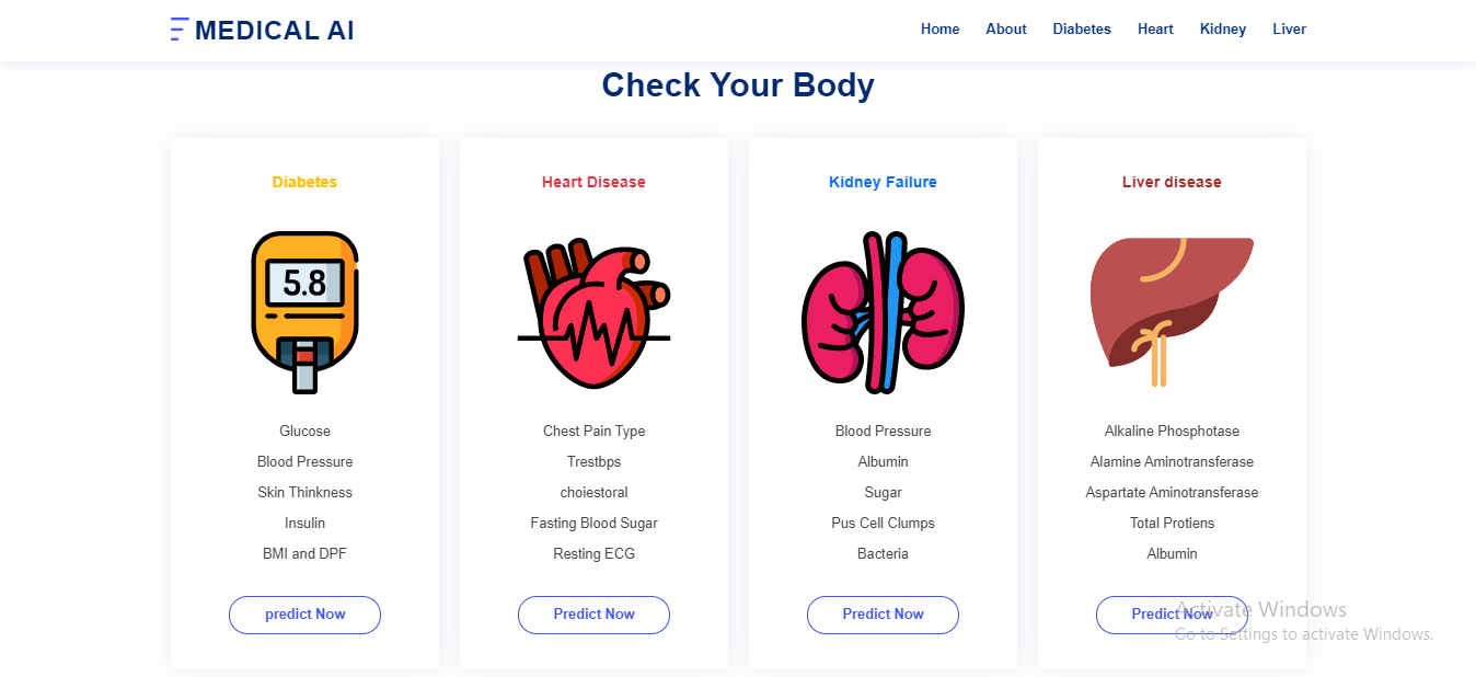 GitHub - Kaviththa/health_AI_web_app: machine learning classification ...