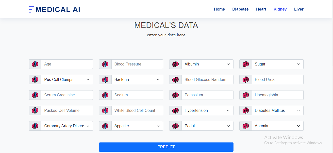 GitHub - Kaviththa/health_AI_web_app: machine learning classification ...