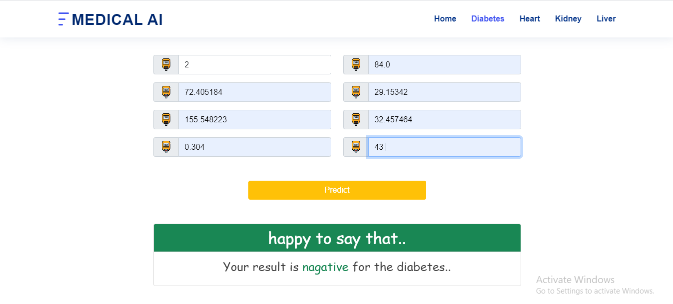 GitHub - Kaviththa/health_AI_web_app: machine learning classification ...