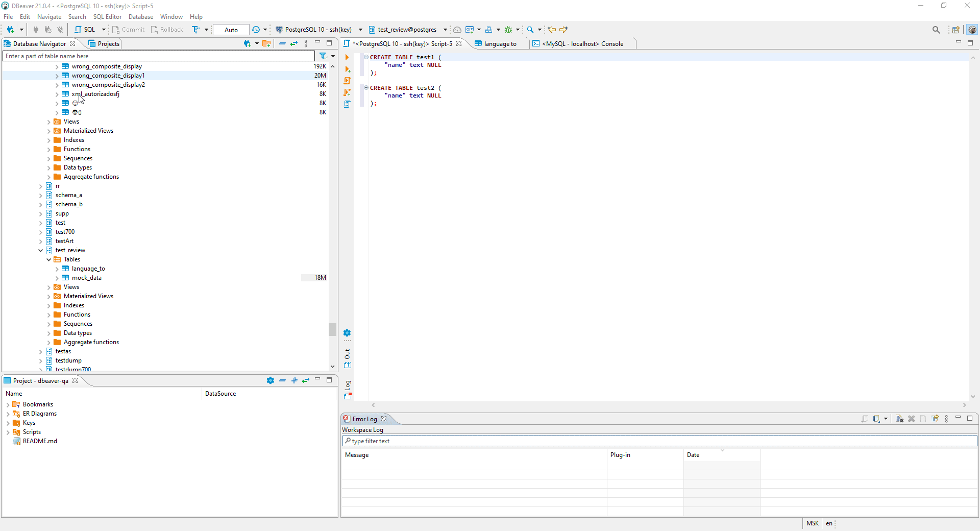 Resultset doesn't appear in case of whole script execution · Issue ...