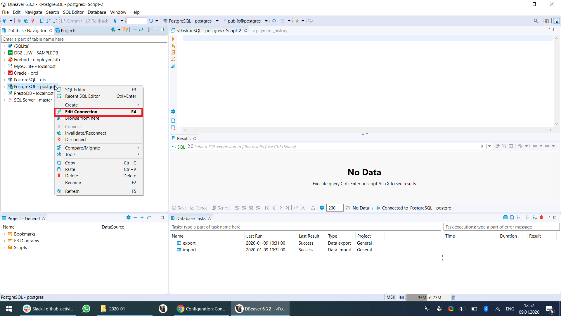 Configuration: Connection Types permission entries will not be saved ...