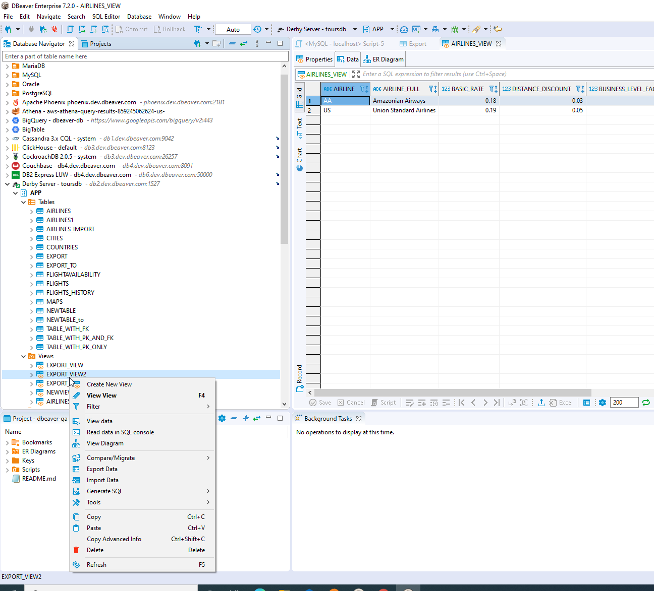 [Derby] Created view via UI becomes visiable only after reconnect ...