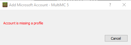 Account is missing a profile · Issue #4023 · MultiMC/Launcher · GitHub