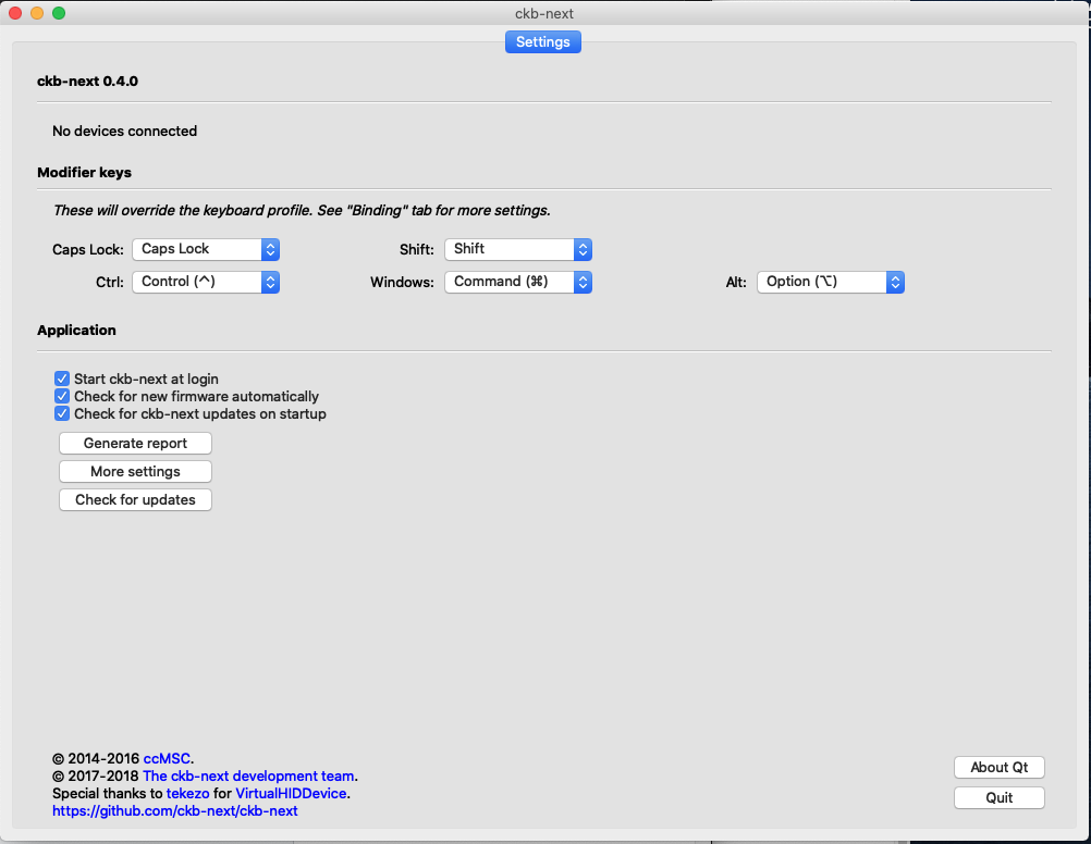 Not detecting USB/Keyboard in Mac OS Catalina beta · Issue 431 · ckb