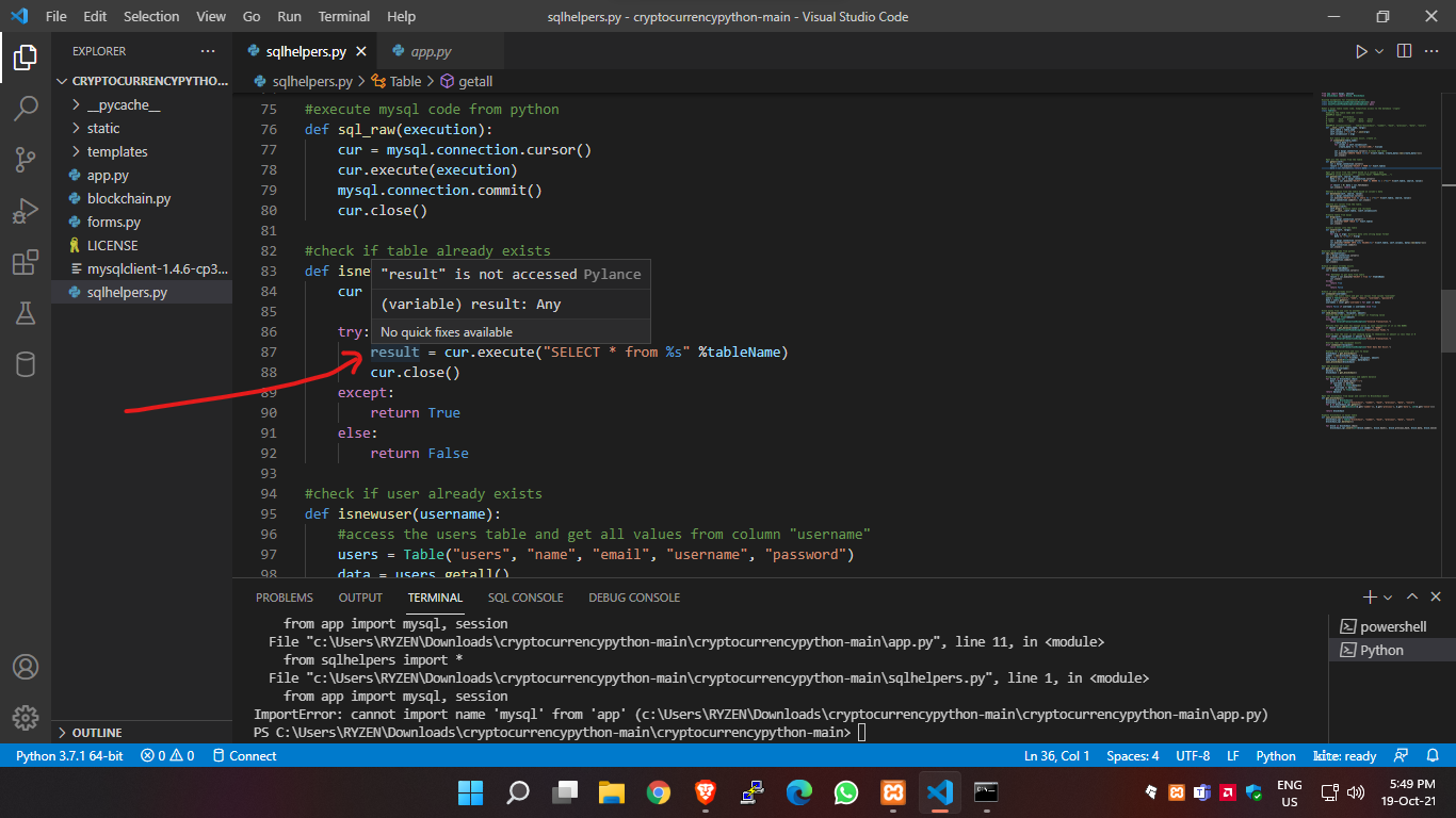 sqlhelper error 3