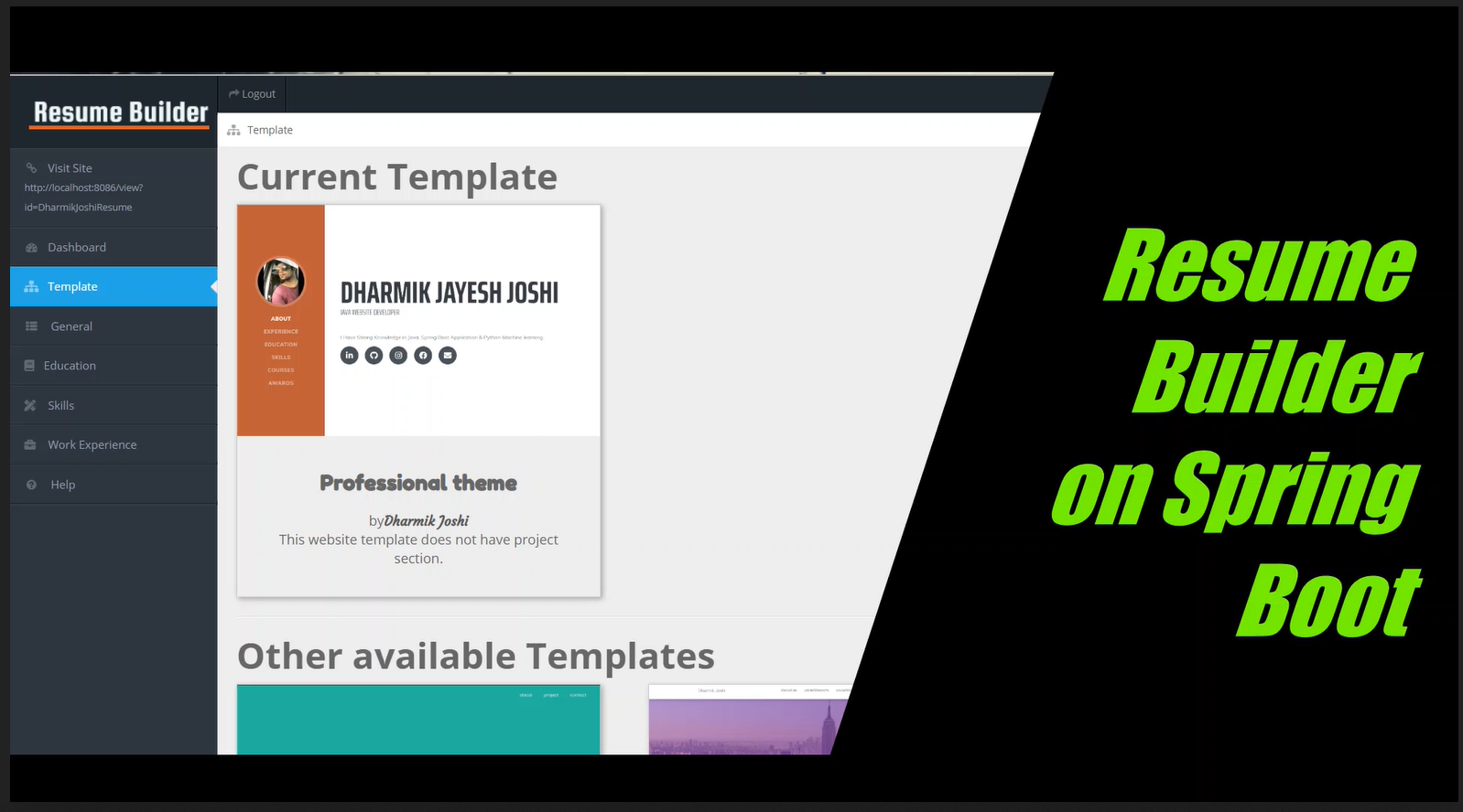 GitHub - DharmikJoshi-is-star/Resume-Builder-Website: Resume builder ...