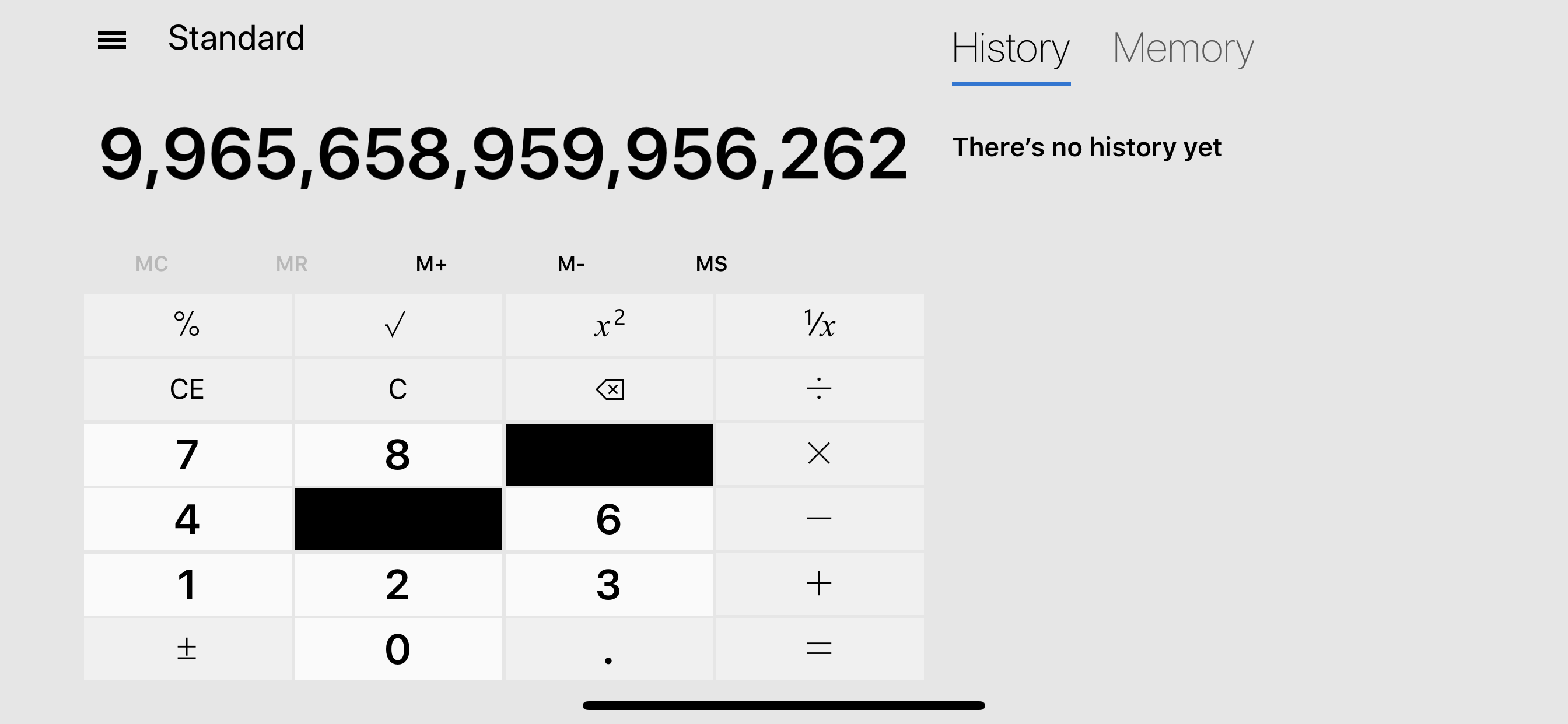 [Calculator][iOS] The pressed state stays on any key for any keypad in any kind of calculator