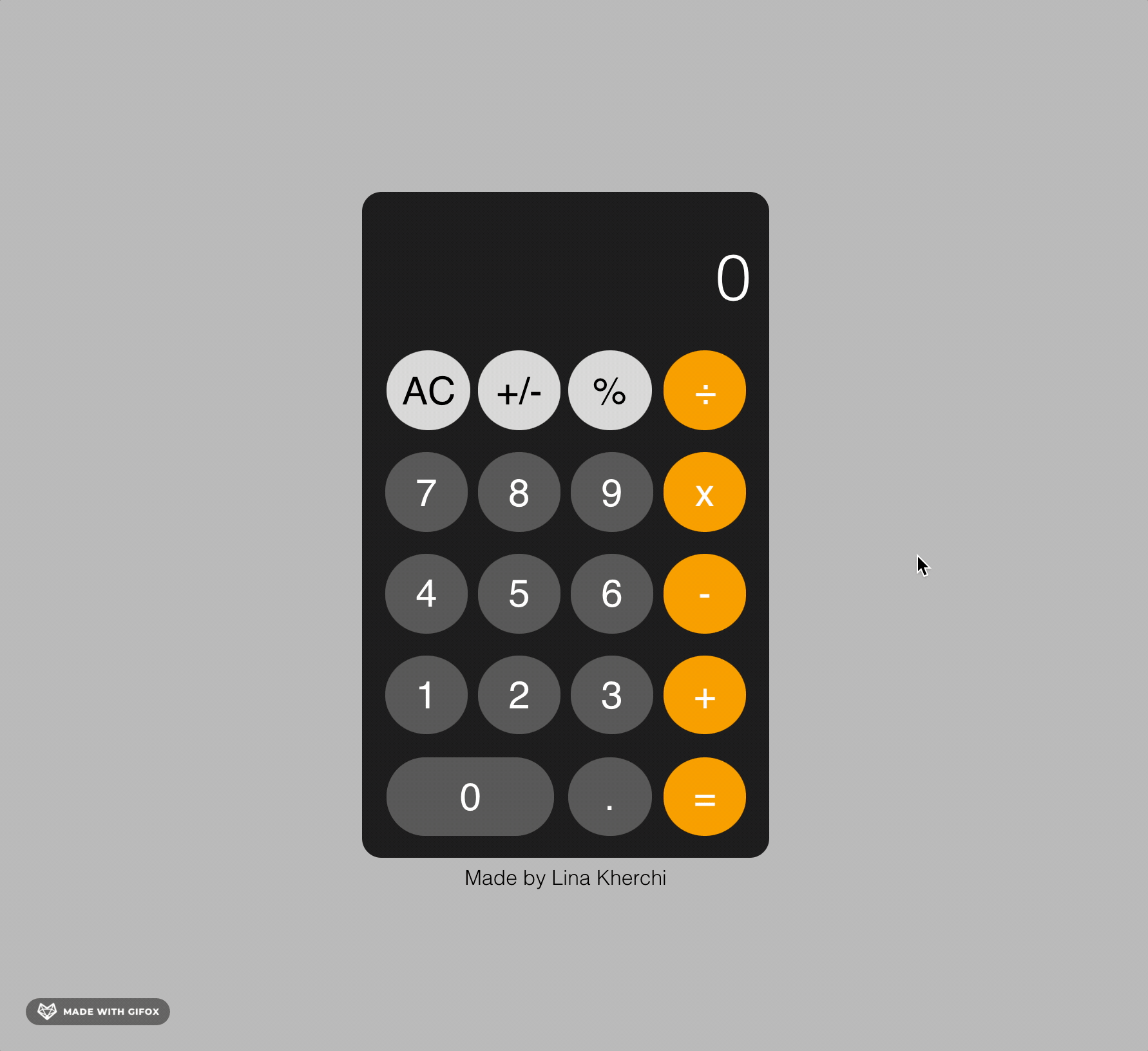 GitHub - linakherchi/react-calculator: This is repository is an ...