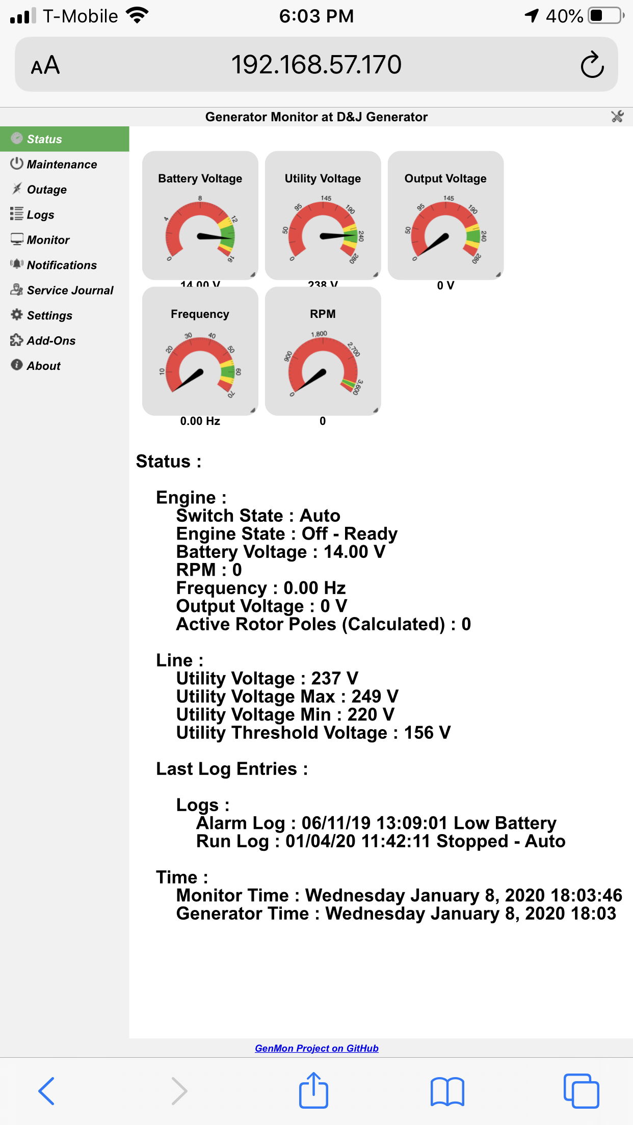 Groenveld Monitor Code Generator Generator monitor display - numbers often unreadable due to formatting ...