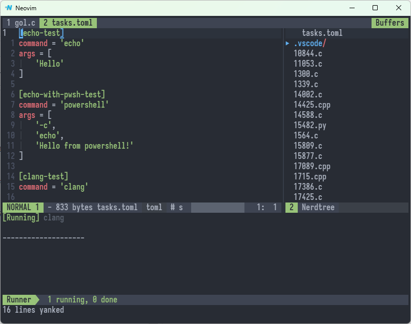 Can't run anything with spacevim in Windows. (both vim and nvim ...