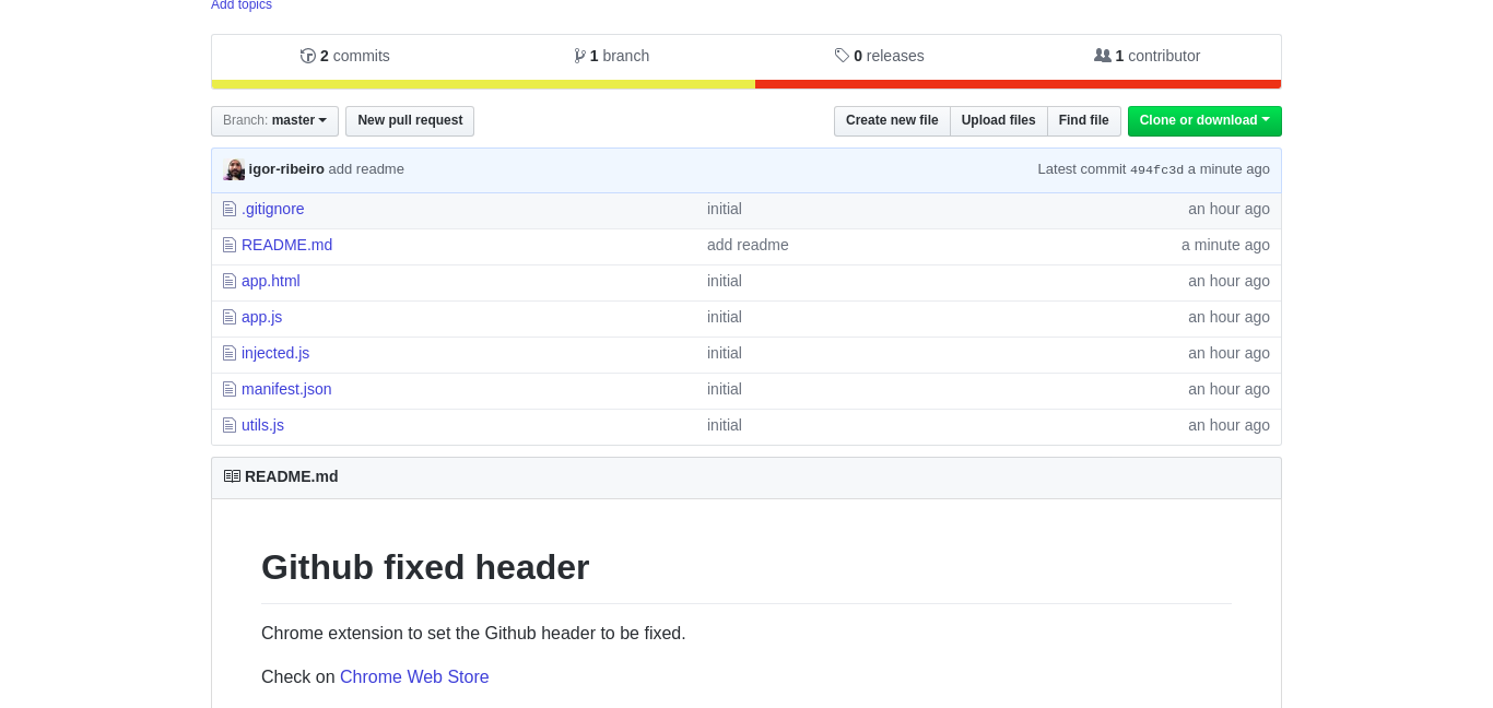 GitHub - igor-ribeiro/github-fixed-header-extension: Chrome extension ...