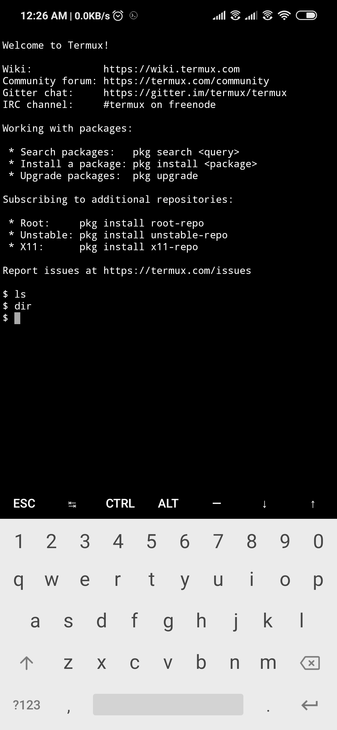 ls and dir command are not working · Issue #5442 · termux/termux ...