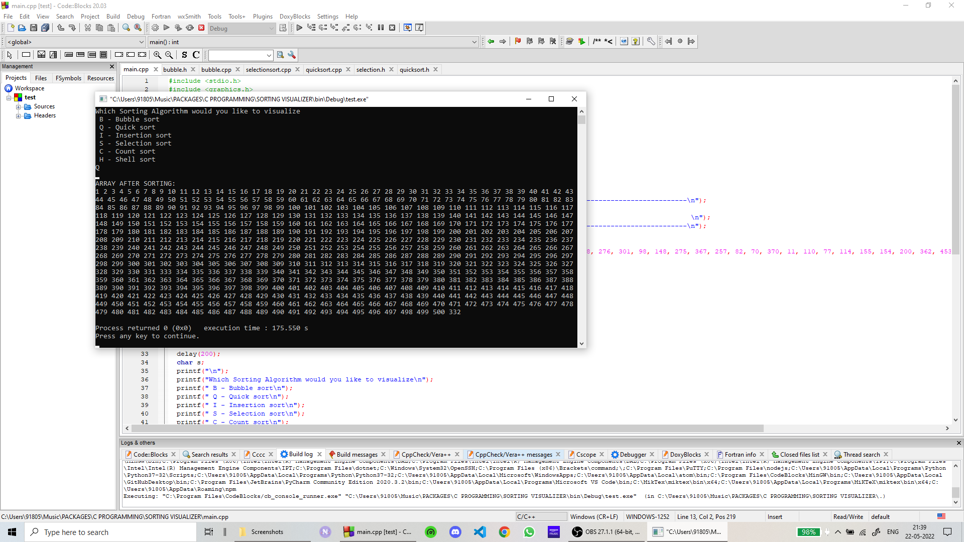 GitHub - sandeepkhannavp/SORTING-VISUALIZER: Implementation of sorting ...