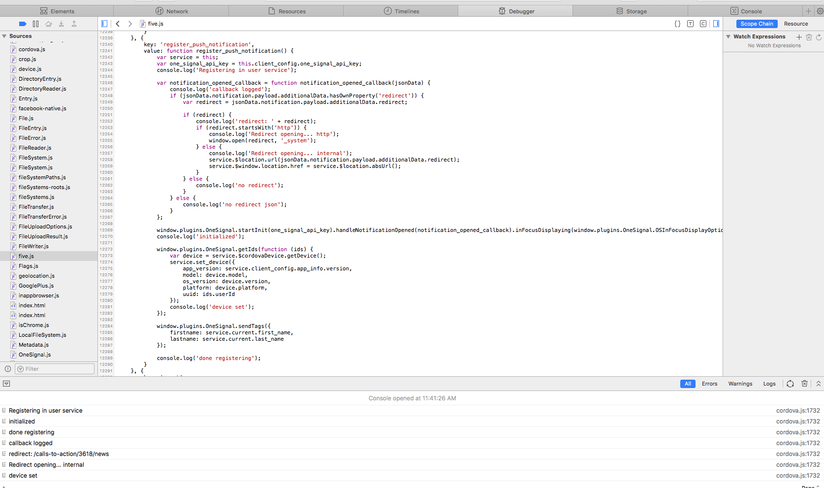 When running on iOS 11, the handleNotificationOpened callback doesn't ...
