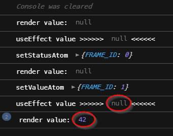 useEffect not called with latest atom value · Issue #208 · pmndrs/jotai ...