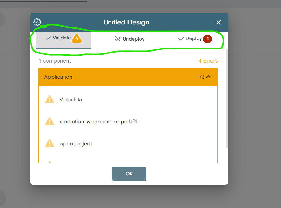 [UI] Update styling of tabbed menu in validation modal · Issue #8760 ...