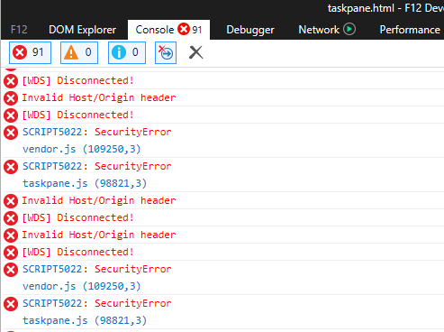 Debugger disconnected · Issue #465 · OfficeDev/generator-office · GitHub