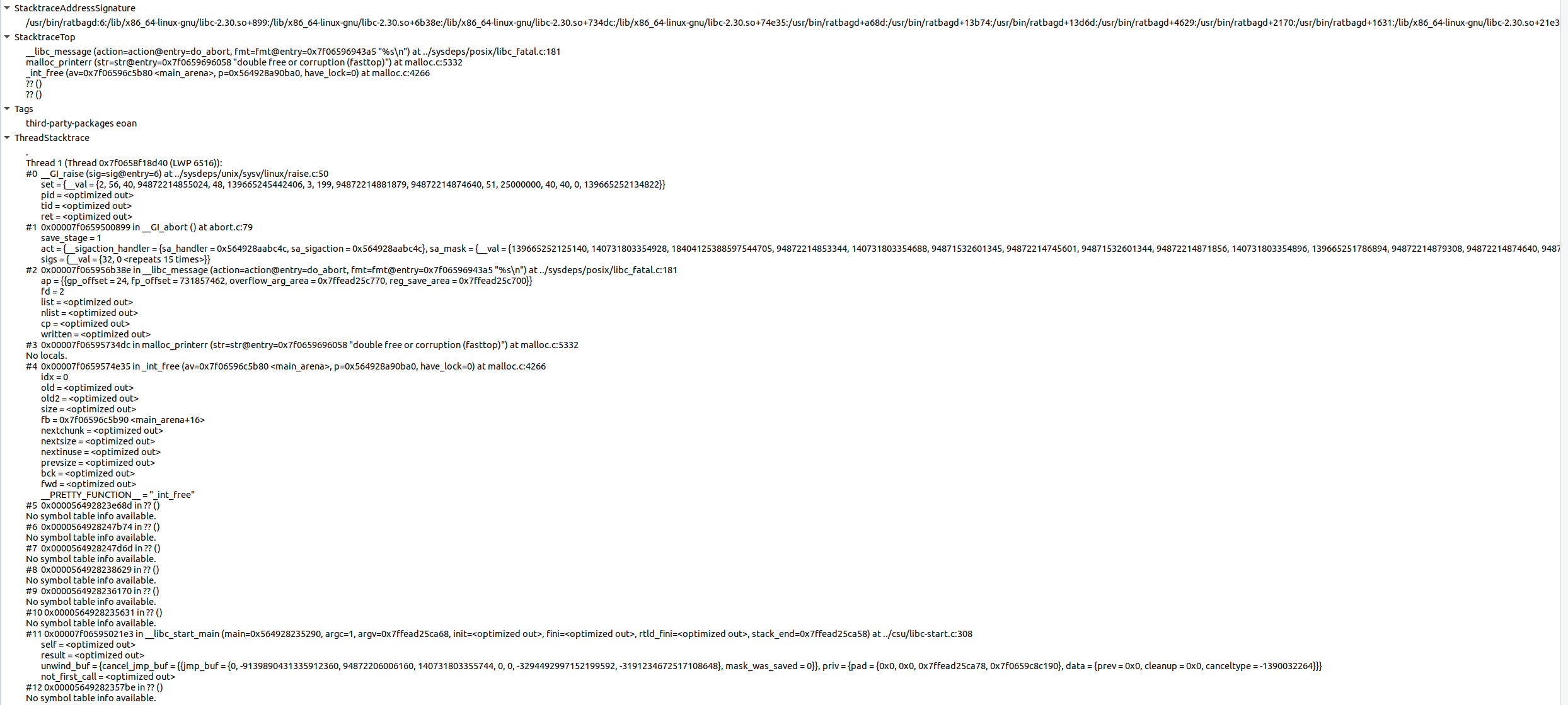 Ratbagd Assert Failure Double Free Or Corruption Fasttop Issue 850 Libratbag Libratbag Github